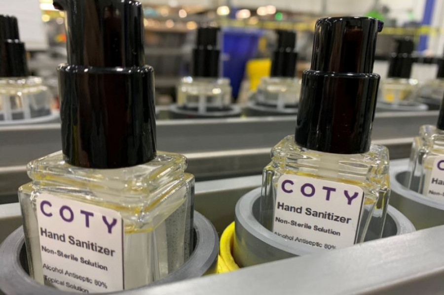 Coty pic 2 hand sanitizer production 25571