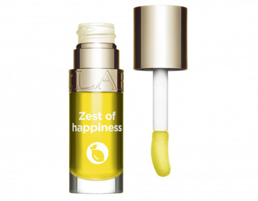 Lip oil 14 zest of hapiness opened clarins 33662