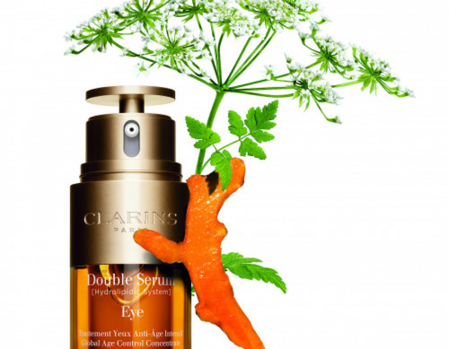 Clarins visual double serum eye cicutaria curcuma 29830