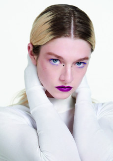 Hunter schafer shiseido makeup 27246