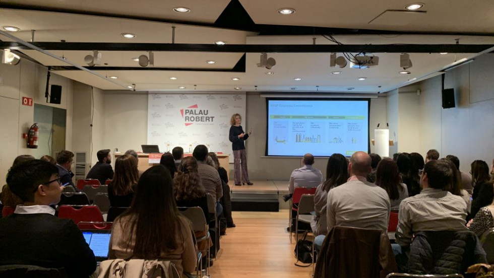 Silvia Martínez de BASF durante su ponencia