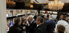 Durante la inauguracion de Niche Perfumes