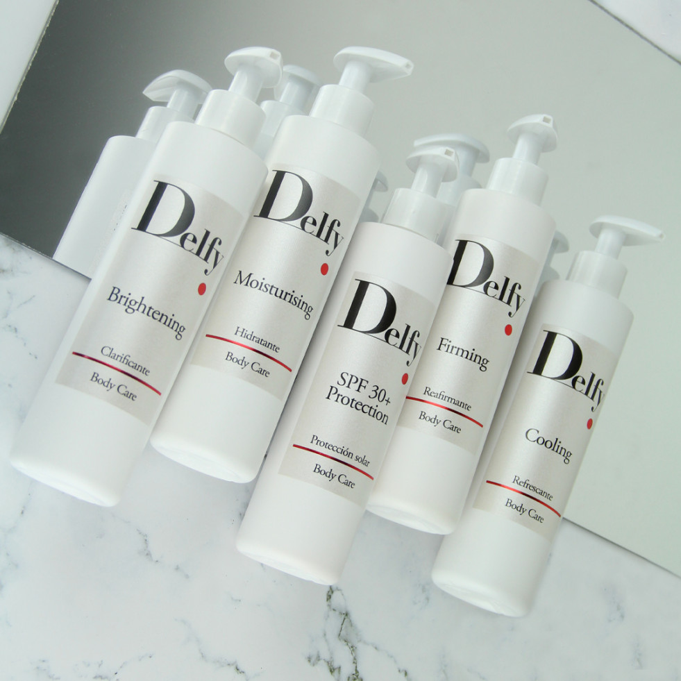 DELFY COSMETICS GAMA CORPORAL 5 PRODUCTOS