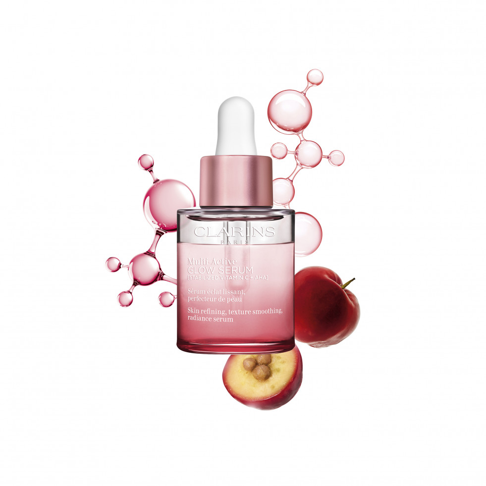 Clarins Muti Active Glow Serum & ingredietnes